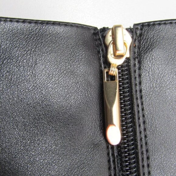 NEW WHITE HOUSE BLACK MARKET  Tall Double Buckle Boot Pointed Toe Black Size 8 - Picture 10 of 10